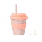 Baby Chino Cup | Pink Daisy | 4 oz